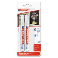 Edding Marker kredowy e-4095 2-3mm, blister, 2 szt., biały [BIURO]