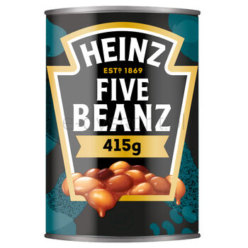 Heinz Five Beanz - 5 Rodzajów Fasoli W Sosie Pomidorowym 415G