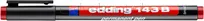 Edding Foliopis Permanentny E-143 B  1-3Mm, Czerwony  - 2