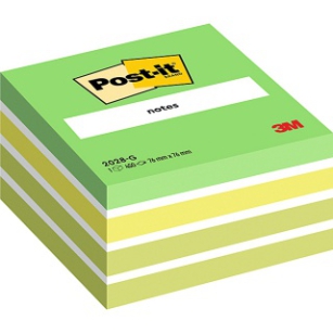 Kostka Samoprzylepna Post-It (2028-G), 76X76Mm, 1X450 Kart., Zielona