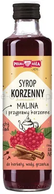 Syrop korzenny Malina i przyprawy korzenne 250ml