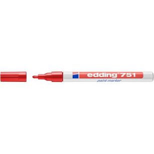 Marker Olejowy E-751 Edding, 1-2Mm, Czerwony