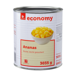 Tge Ananas W Kawałkach W Lekkim Syropie 3100Ml 3035G