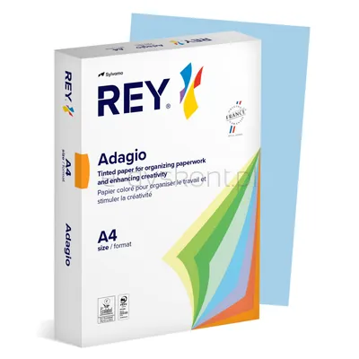 Papier ksero REY ADAGIO, A4, 160gsm, 01 niebieski pastel *RYADA160X469 R100, 250 ark.