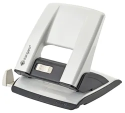 Dziurkacz KANGARO Aion-30, dziurkuje do 30 kartek, metalowy, metaliczny biały