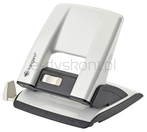 Dziurkacz KANGARO Aion-30, dziurkuje do 30 kartek, metalowy, metaliczny biały