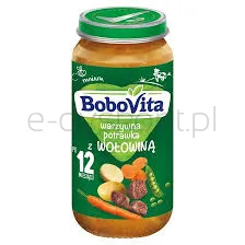 Bobovita Warzywna Potrawka Z Wołowiną Po 12 Miesiącu 250 G