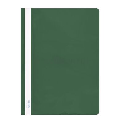 Donau Skoroszyt PVC, A4, twardy, 150/160mikr., zielony