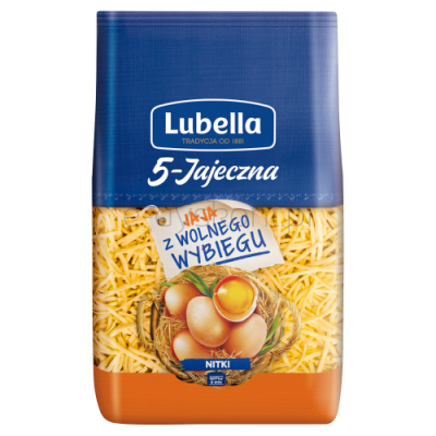 Lubella Makaron Jajeczna 5 Jaj Nitki 400 G