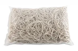 Office Products Gumki recepturki średnica 70mm, 1,5x1,5mm, 60% kauczuku, 1000g, zgrzewka, białe