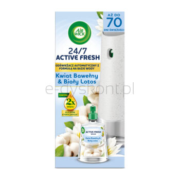 Air Wick Active Fresh Kwiat Bawełny & Biały Lotos/ Cotton Blossom & White Lotus 228 ml Komplet