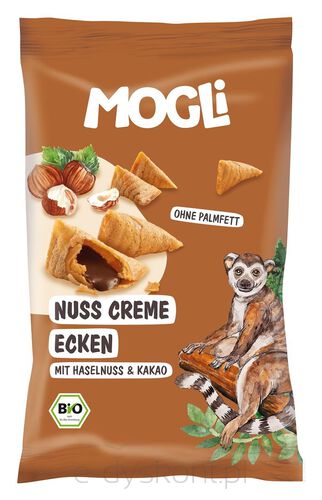 Rożki Z Kremem Orzechowo - Kakaowym Bezglutenowe Bio 30 G - Mogli [BIO]