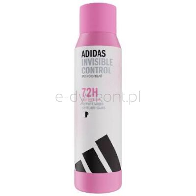 Adidas Antyperspirant W Sprayu Dla Kobiet Invisible Control Bez Białych Plam I Żółtych Śladów, 150 Ml
