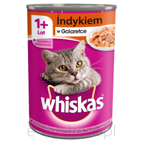 Whiskas Z Indykiem W Galaretce Karma Pełnoporcjowa 400 G