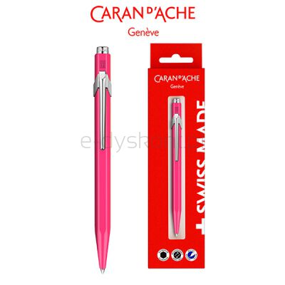 Długopis Caran D’Ache 849 Gift Box Fluo Line Pink, Różowy