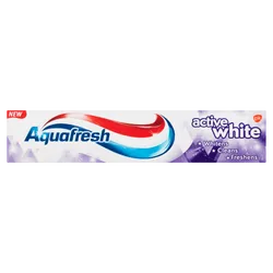 Aquafresh Pasta Do Zębów Active White Wybielająca Przeciw Próchnicy O Potrójnej Formule Działania Z Fluorem 125Ml