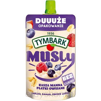 Tymbark Musly Kasza Manna Płatki Owsiane Owoce Leśne 170 G