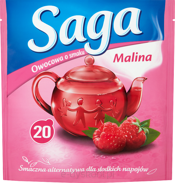 Saga Herbata Malina 34 G (20 Torebek)