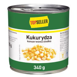 Topseller Kukurydza konserwowa słodka 340 g