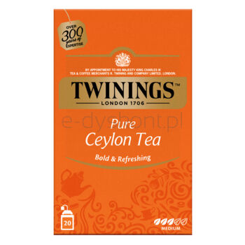 Twinings Herbata czarna Pure Ceylon (20 saszetek)