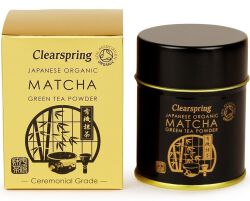 Clearspring Matcha Japońska Ceremonial Grade  (Sproszkowana ) Bio 30G