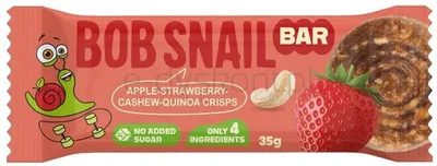 Baton Jabłko-Truskawka z Nerkowcem i Chrupkami z komosy ryżowej bez dodatku cukru 35 g