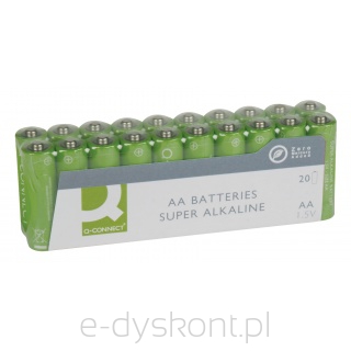 Q-CONNECT Baterie super-alkaliczne AA, LR06, 1,5V, 20szt.