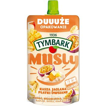 Tymbark Musly Kasza Jaglana Płatki Owsiane Mango Marakuja 170 G