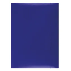 Office Products Teczka z gumką, karton, A4, 300gsm, 3-skrz., niebieska