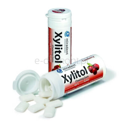 Miradent Guma do żucia - żurawinowa 30szt, 30g