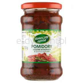 Pomidory Suszone W Oleju Z Ziołami Paski Słoneczny Ogród 314 Ml