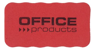Gąbka Magnetyczna Office Products, Do Tablic Suchościeralnych, 110X57X20Mm, Z Zawieszką, Czerwona
