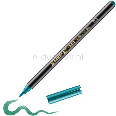 Edding Pisak Z Końcówką Pędzelkową E-1340 Metaliczny Zielony