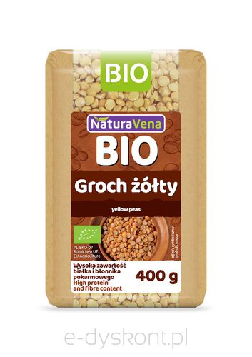 Groch Żółty Bio 400 G - Naturavena [BIO]