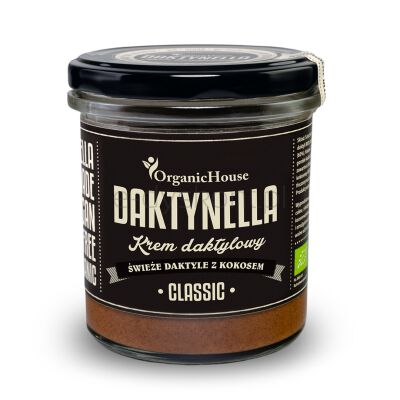 Organichouse Krem Kokosowo - Daktylowy Classic Bezglutenowy Bio 280 G