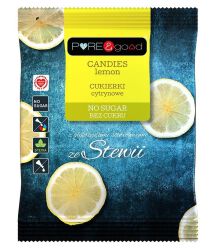 Pure & Good Cukierki Cytrynowe Ze Stewią B/C 50G