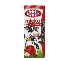 Mlekovita Wypasione Mleko o smaku truskawkowym 200 ml