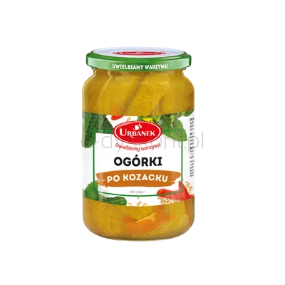 Ogórki po kozacku 680g/350g Urbanek