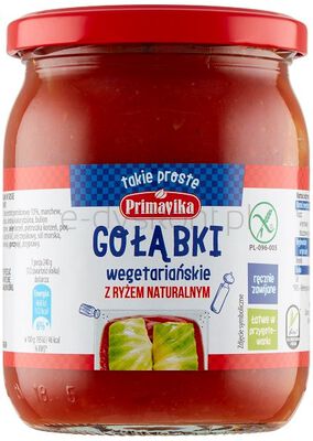 Gołąbki wegetariańskie z ryżem naturalnym BEZGL 480 g