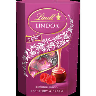 Lindor Raspberry & Cream Cornet 200g