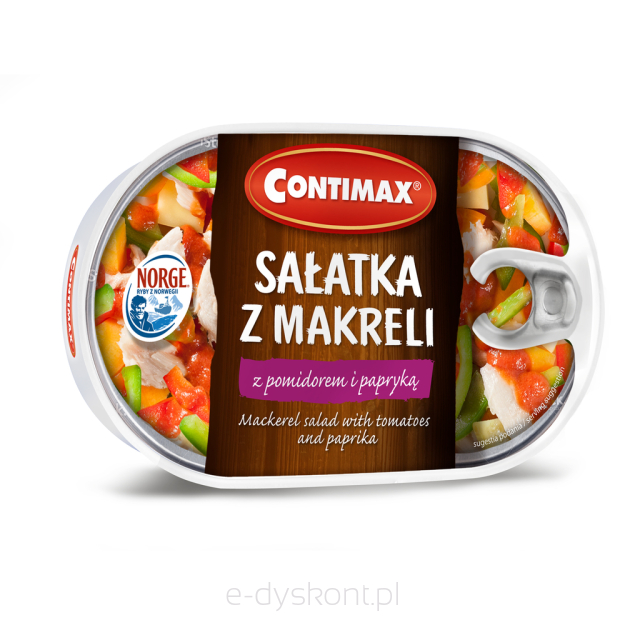 Contimax Sałatka Z Makreli Z Pomidorem I Papryką 170G