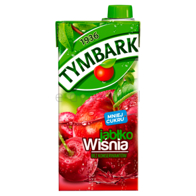 Tymbark Napój jabłko wiśnia 1 l