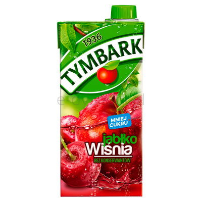 Tymbark Napój jabłko wiśnia 1 l