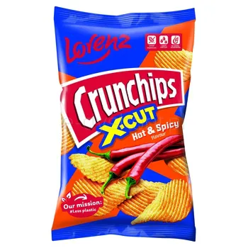 Crunchips X-Cut Hot&Spicy 130G