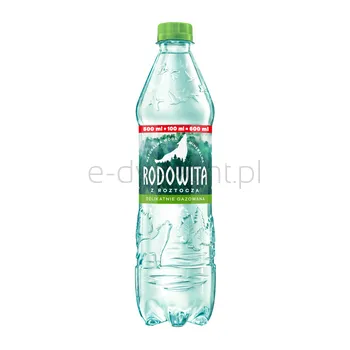 Rodowita Z Roztocza Naturalna Woda Mineralna Delikatnie Gazowana 0,6L SK