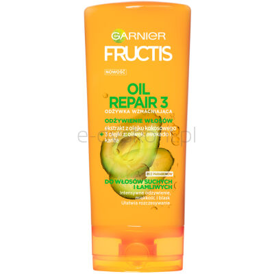 Garnier Fructis Oil Repair 3 Odżywka Wzmacniająca Do Włosów Suchych I Łamliwych 200 Ml