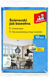 Jan Niezbędny Ściereczki jak bawełna 10 szt., mix kolorów