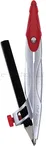 Cyrkiel metalowy KEYROAD, w etui, z ołówkiem, pakowany w display, mix kolorów - 7