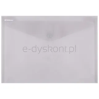 Donau Teczka kopertowa zatrzask, PP, A4, 180mikr., dymna