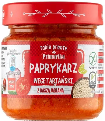Primavika Paprykarz Wegetariański Z Kaszą Jaglaną 160 G